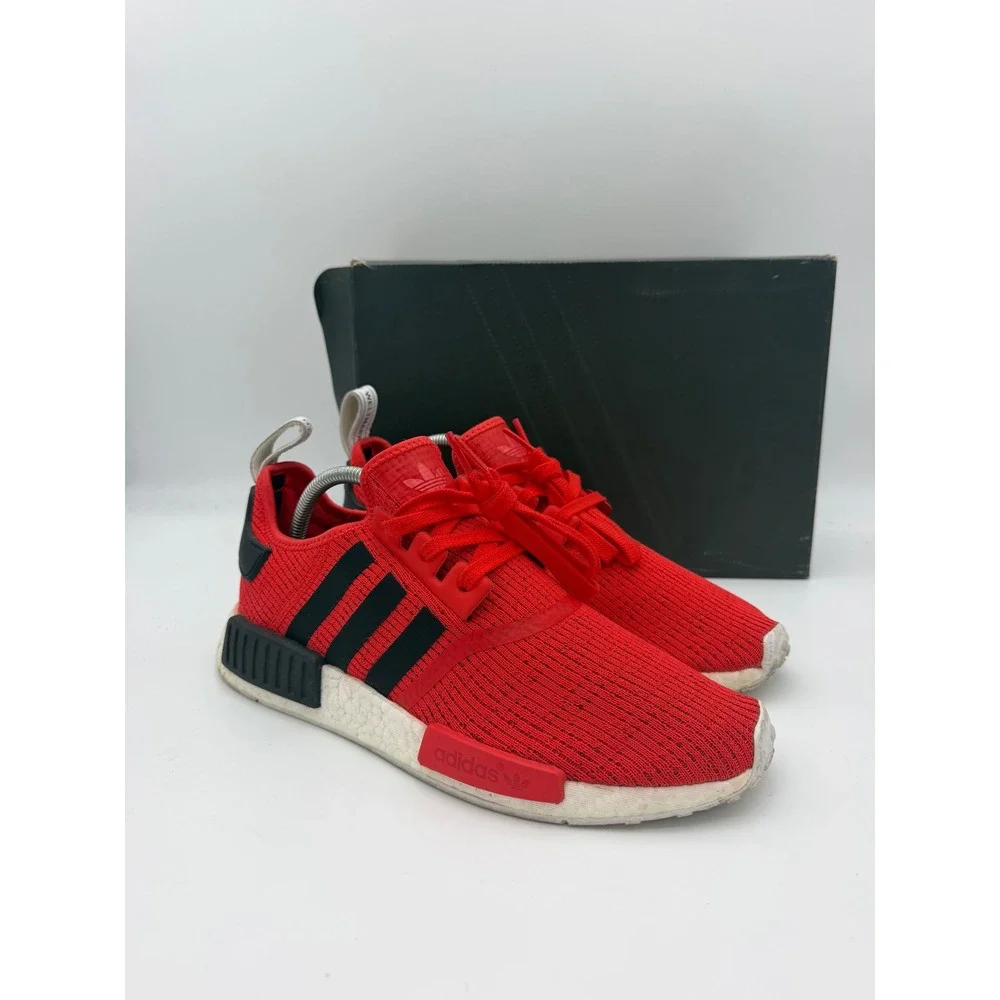 Adidas NMD_R1 Lush Red Black Mens Running Shoes BB2885 Size 10 OG Box